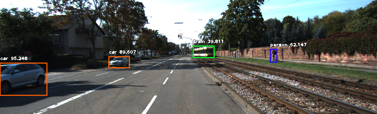 Object detection applied to road imagery — the model identifies vehicles, pedestrians, and road objects as input to iRAP attribute scoring. Source: Omdena