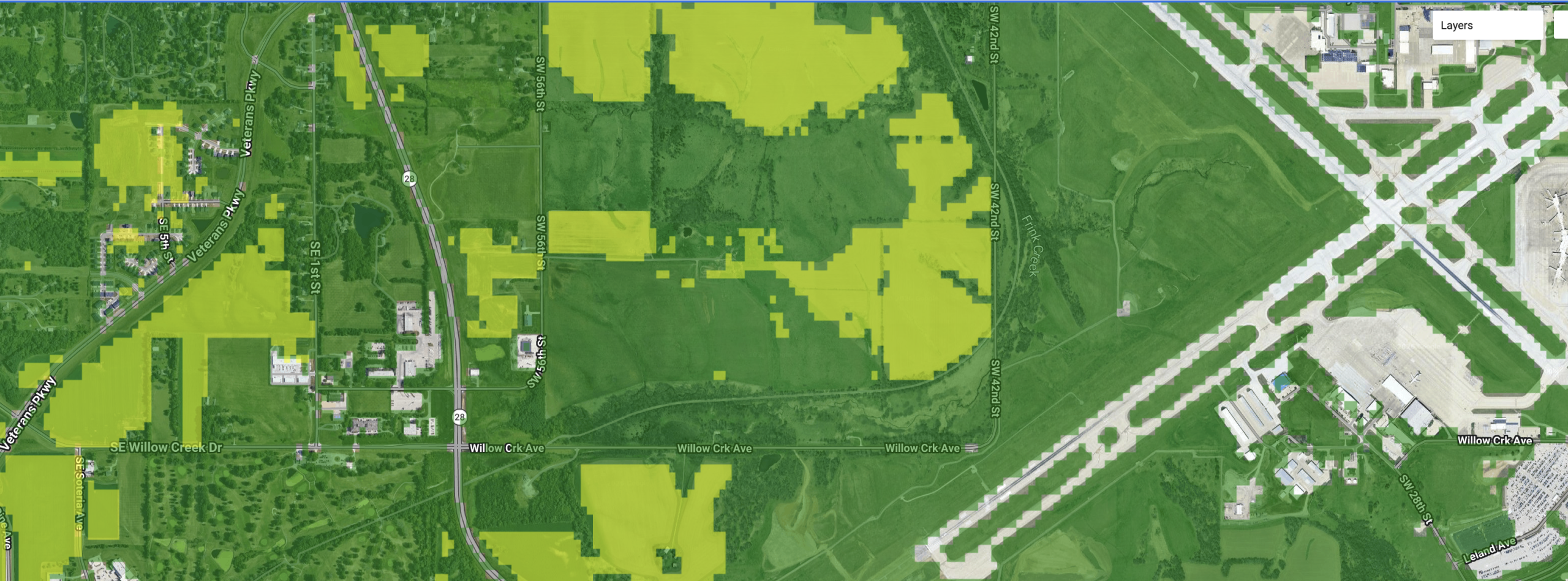 Multimask and distinct vegetation indices from Sentinel-2